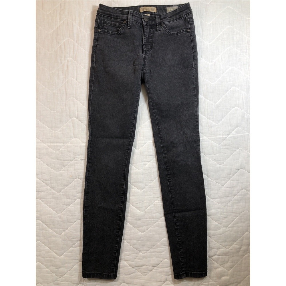 Nine West Vintage America Jeans Women's 2/26 Black Matchstick Skinny Biker